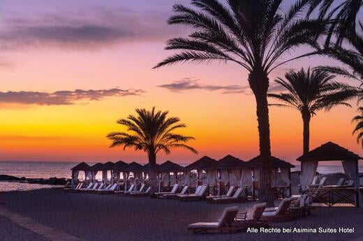 Asimina Suites Hotel Beach Cabanas